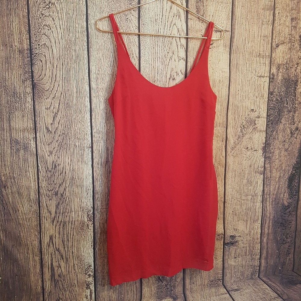 Bongo red sleevless bow tunic top size 9